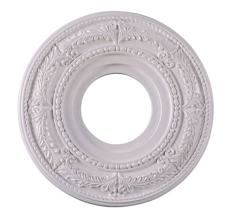 white ceiling medallion|ceiling light fixture medallion.